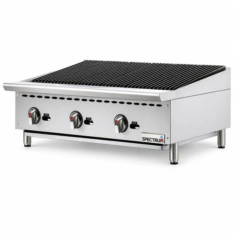 Winco - NGCB-36R - Spectrum Gas Charbroiler, 36" Wide, LP