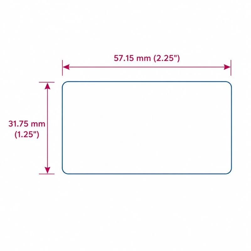 2.25" X 1.25" Direct Thermal Labels (20 Roll Box)