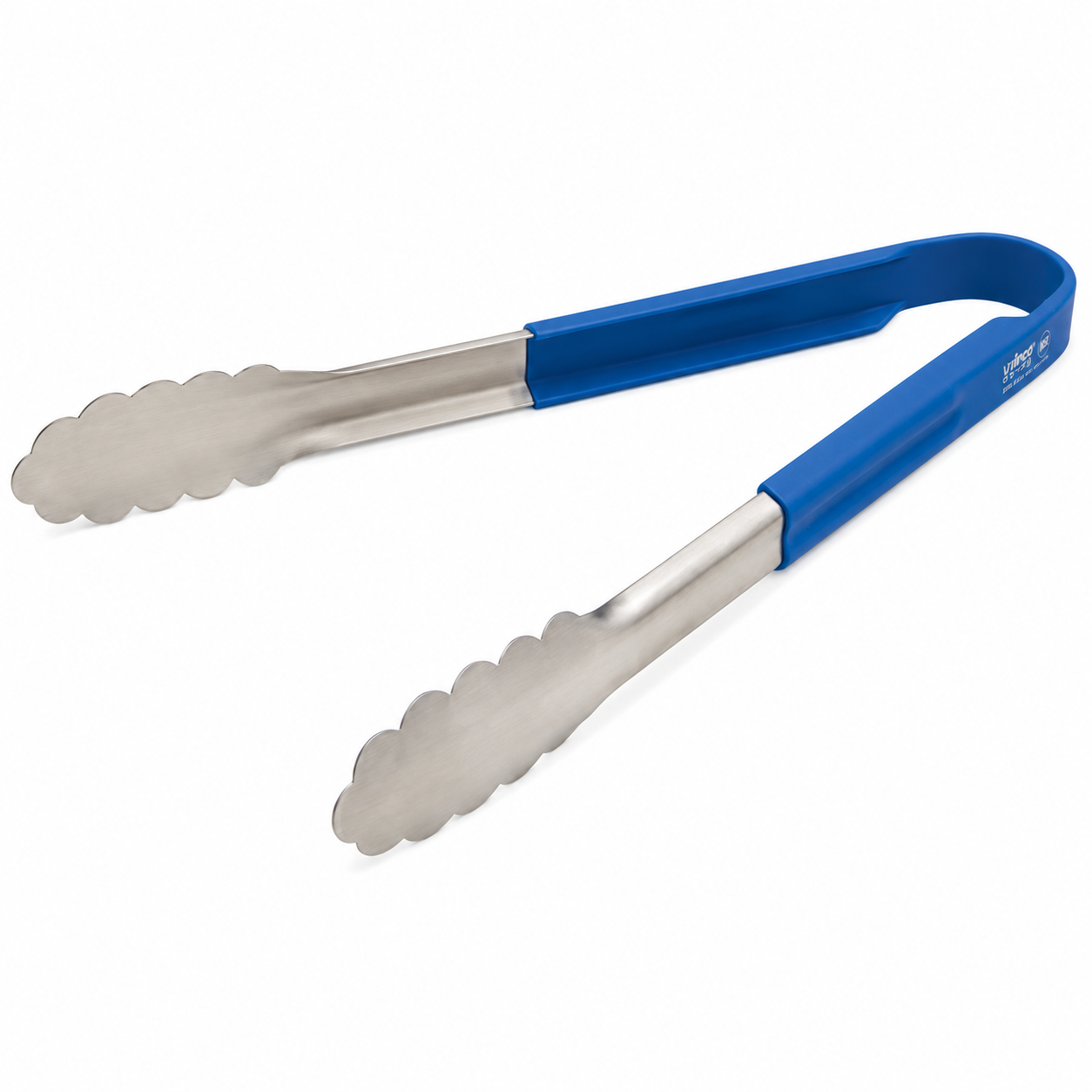 Winco - Prime Stainless Steel Utility Tongs with Blue Silicone Handle