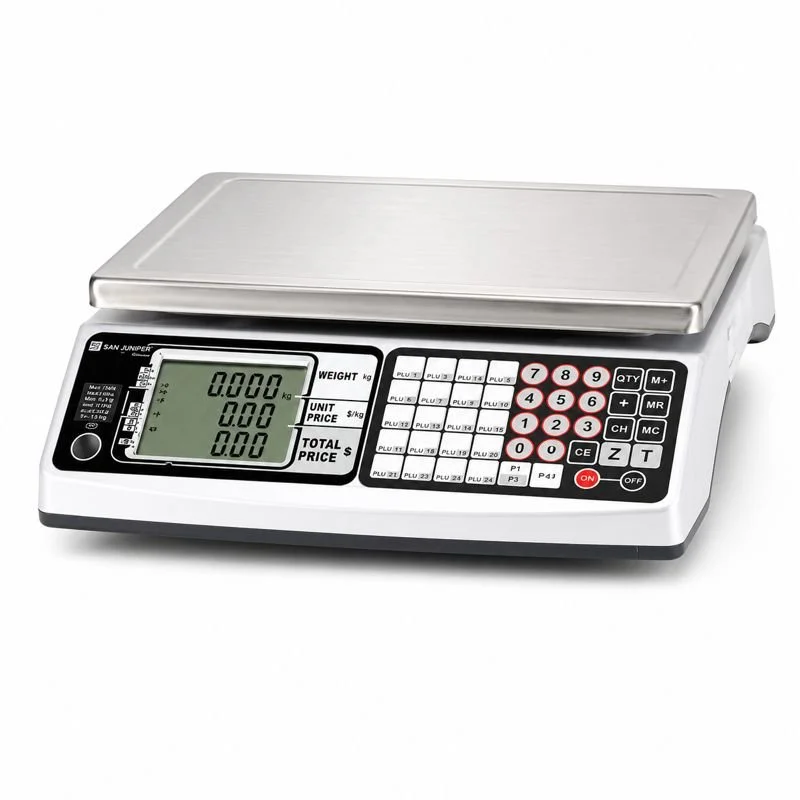 San Jamar Legal for Trade Price Computing Scale - Silver