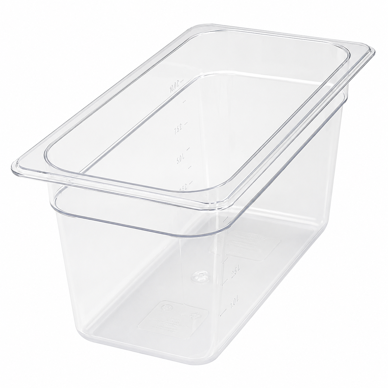 Winco SP7406 - Polycarbonate Food Pan, 1/4 Size - 5-1/2"