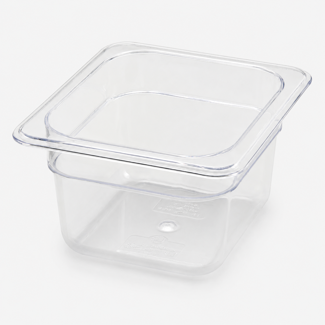 Winco SP7604 - Polycarbonate Food Pan, 1/6 Size - 3-1/2"