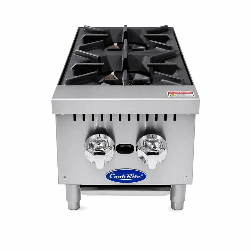 Cook Rite USA 12″ Two (2) Burner Hot Plate