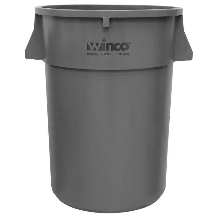 WINCO 44 Gallon Round Trash Container