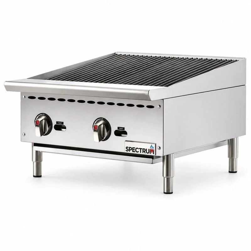 Winco - NGCB-24R - Spectrum Gas Charbroiler, 24" Wide, LP