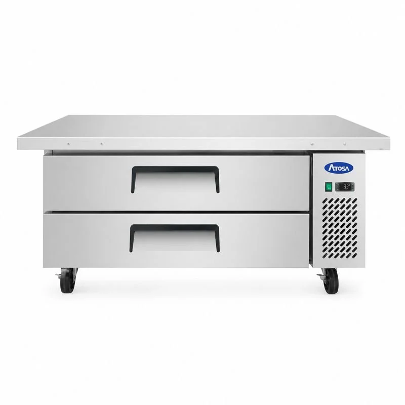 Atosa USA 60″ Refrigerated Chef Base, Extended Top