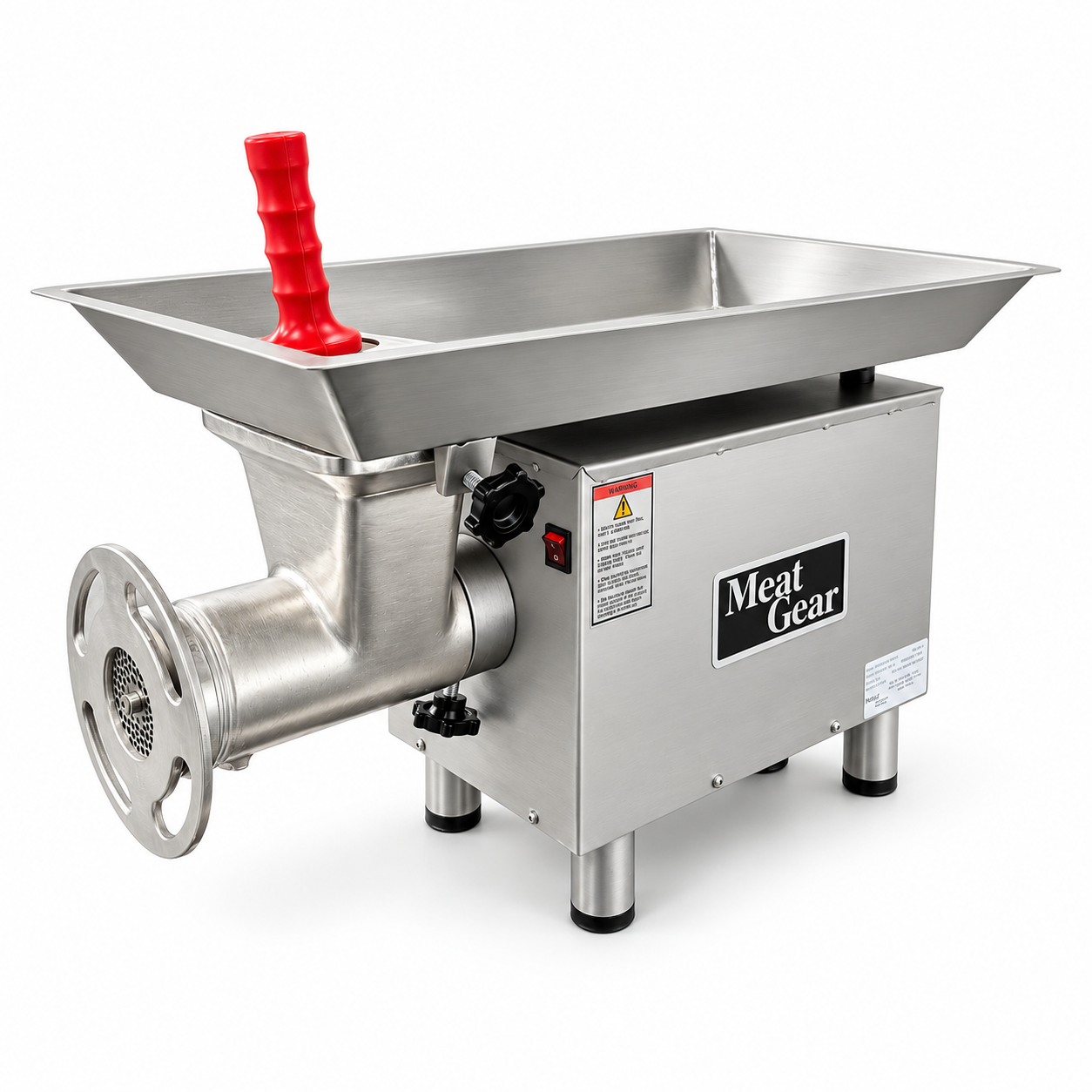 MEAT GRINDER, M22, 110 VOLTS, 1 HP, 1-PH, S/S Body, CAST IRON HEAD (MO22AC1HP1101P)