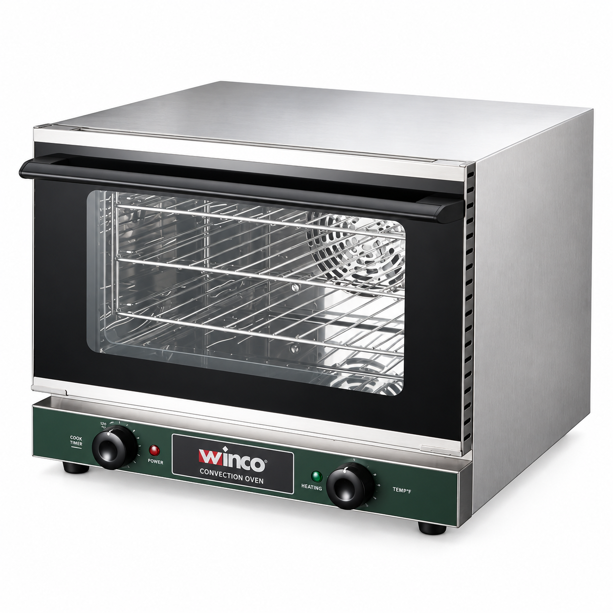 WINCO Quarter-Size Countertop Convection Oven, 0.8 Cubic Feet, 120V, 1440W