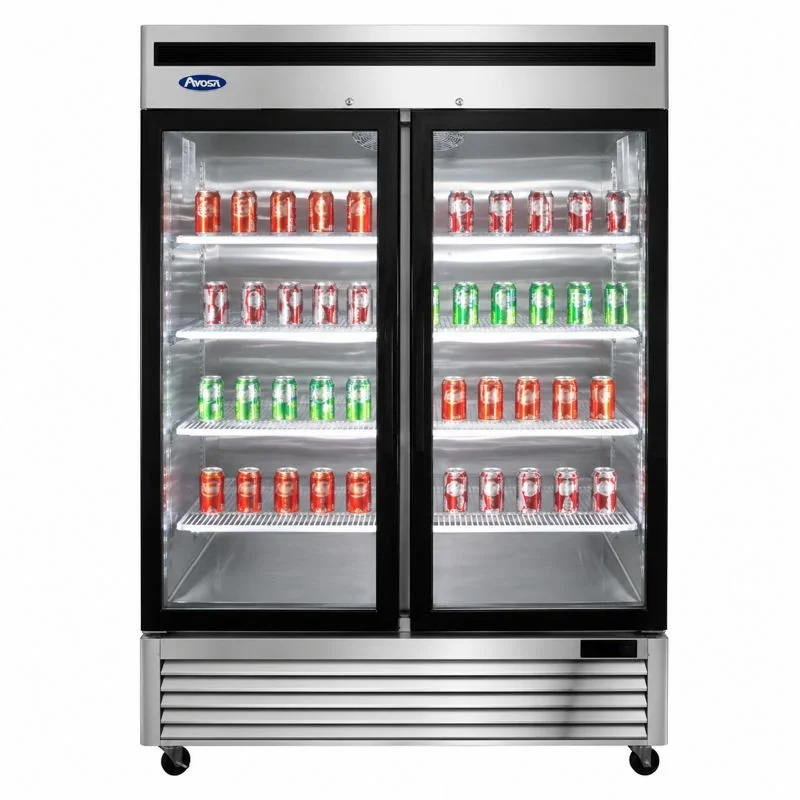 Atosa USA  Two (2) Glass Door Reach-in Freezer S/S