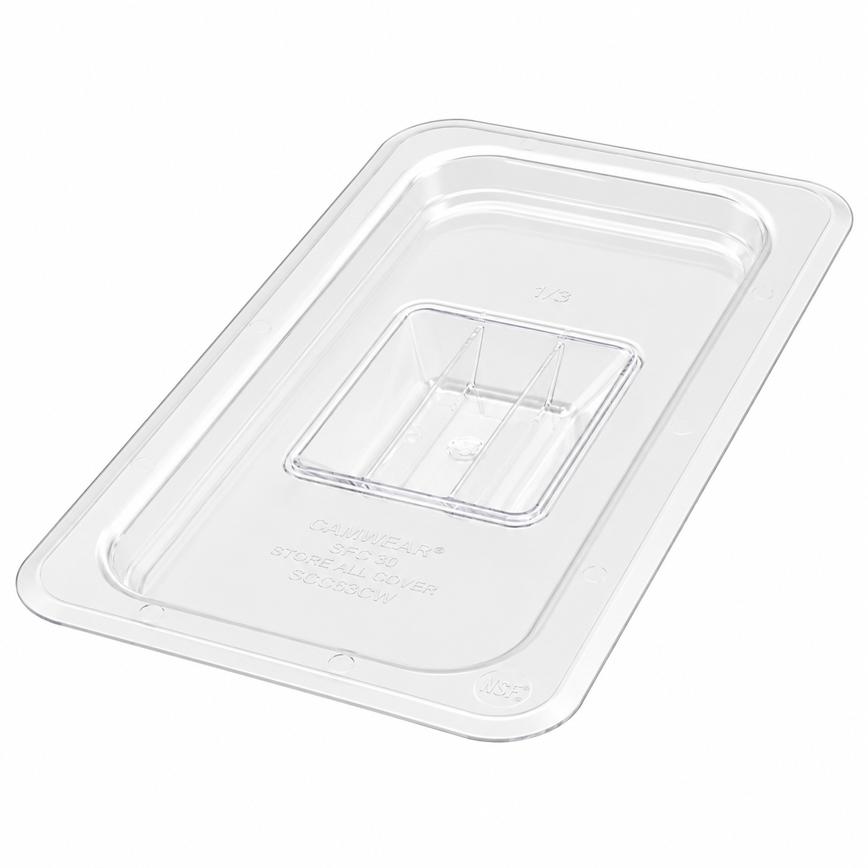 Winco SP7300S - Polycarbonate Food Pan Cover, Solid - Third (1/3)