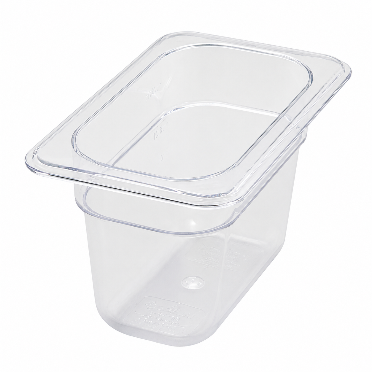 Winco SP7904 - Polycarbonate Food Pan, 1/9 Size - 3-1/2"