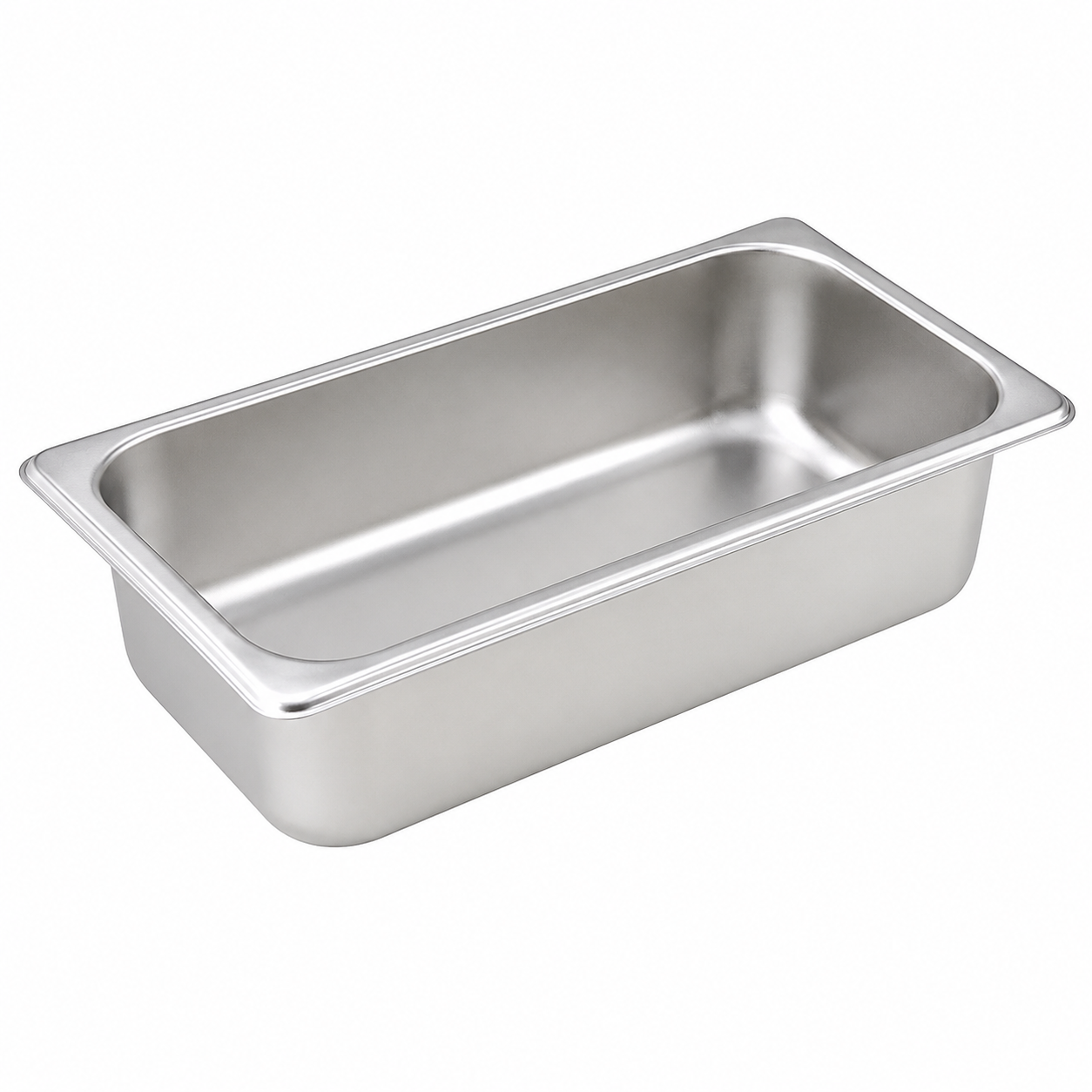Winco - Quarter Size Straight-Sided Steam Pan, 25 Gauge Stainless Steel