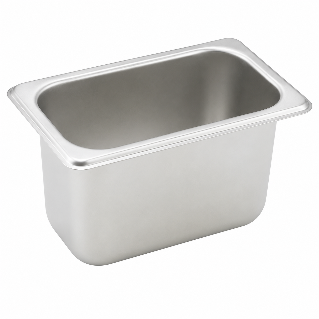 Winco - Ninth Size Straight-Sided Steam Pan, 25 Gauge Stainless Steel