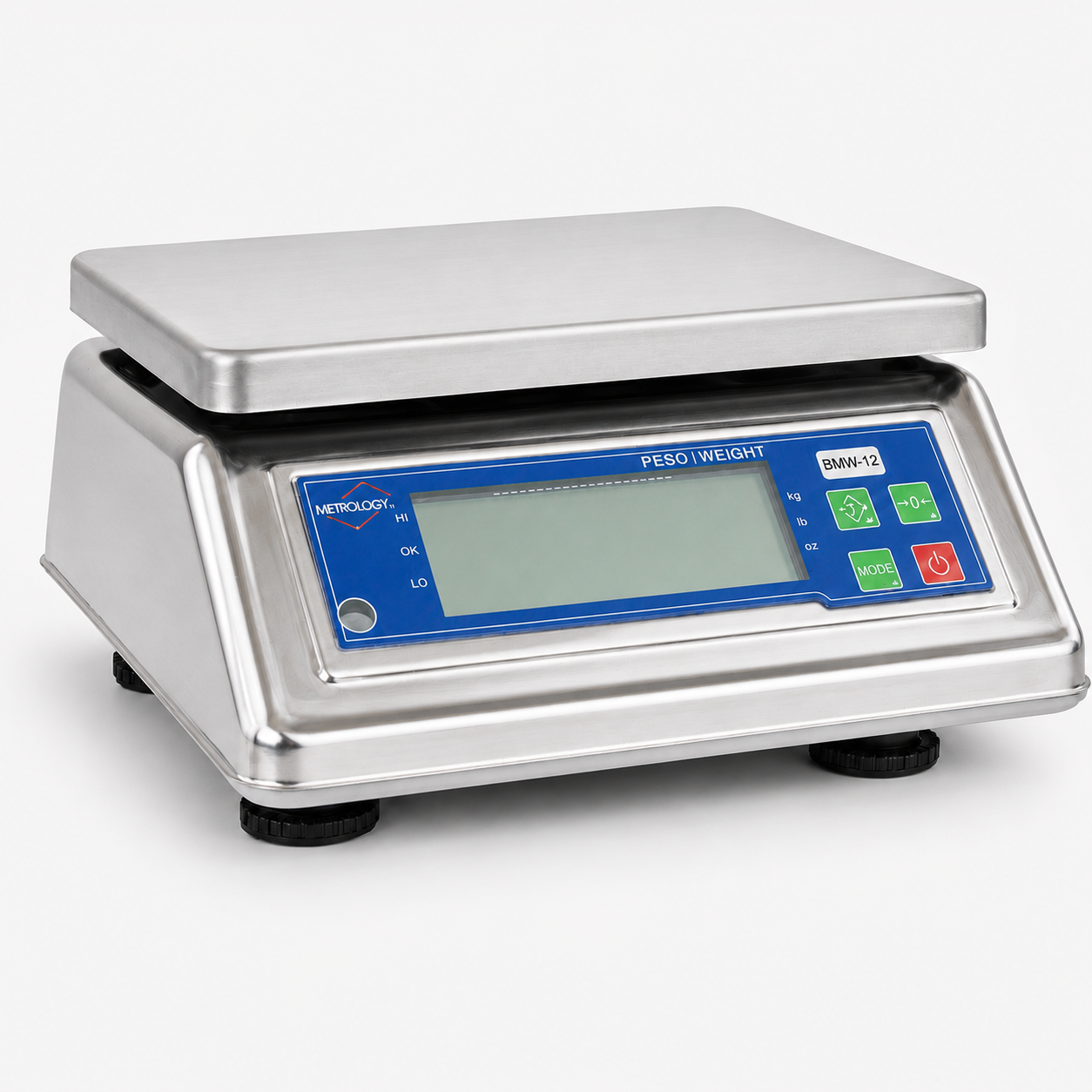 METROLOGY Stainless Steel Portioning Waterproof Scale: Capacity 60lb x 0.002lb