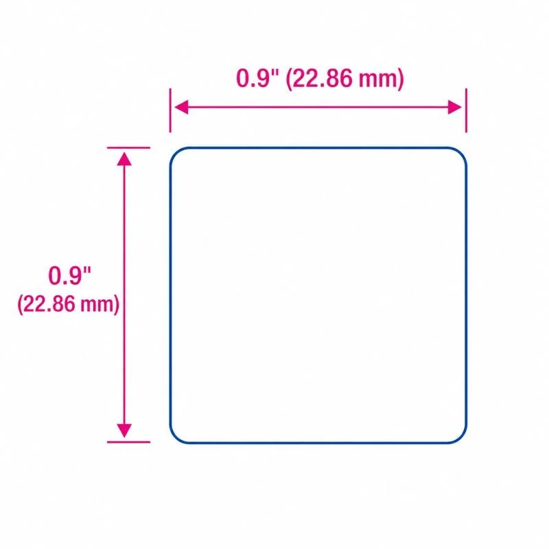 Brother DK-1221 Compatible Square Labels 0.9" x 0.9" (20 Roll Master Box)