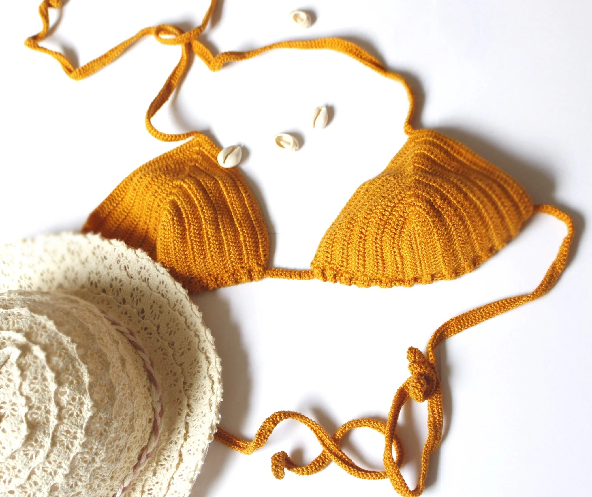 Haut bikini marigold