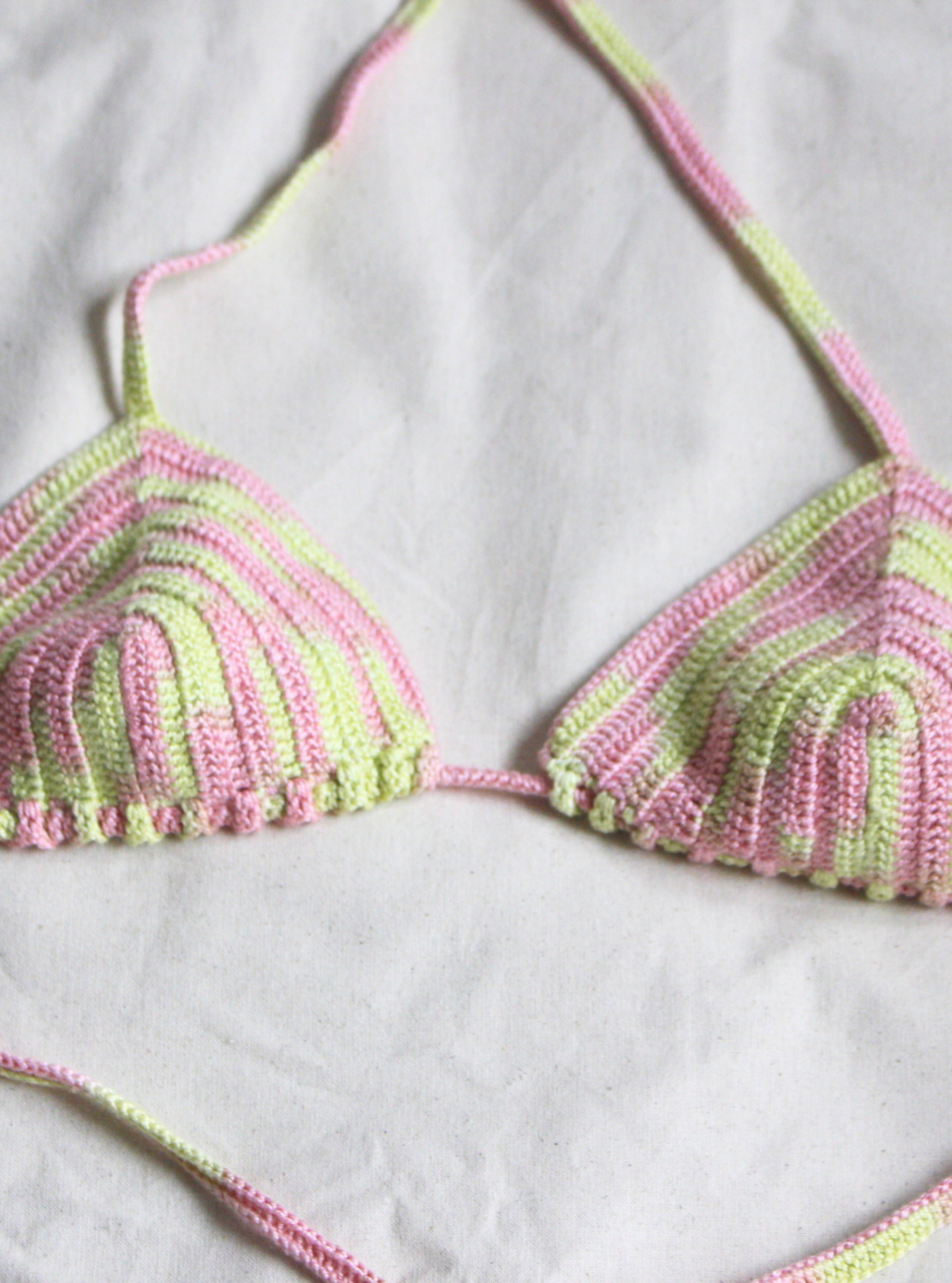 Haut bikini minty rose