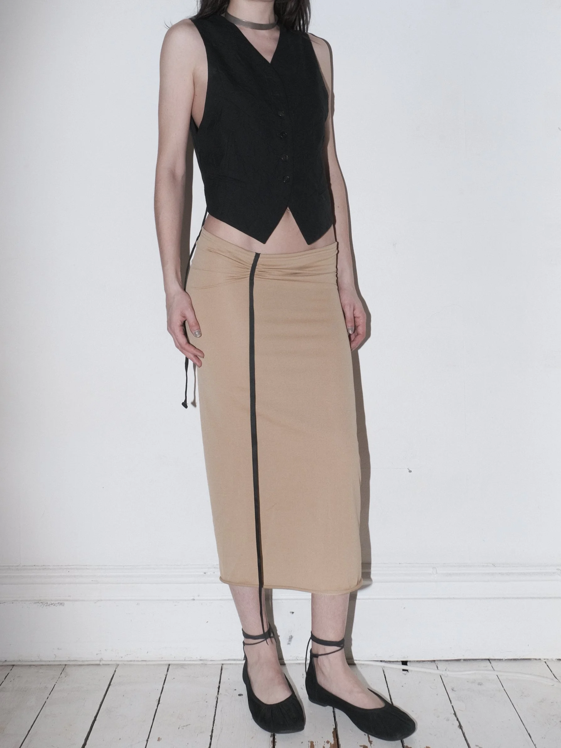 MARNI NUDE STRAP SKIRT