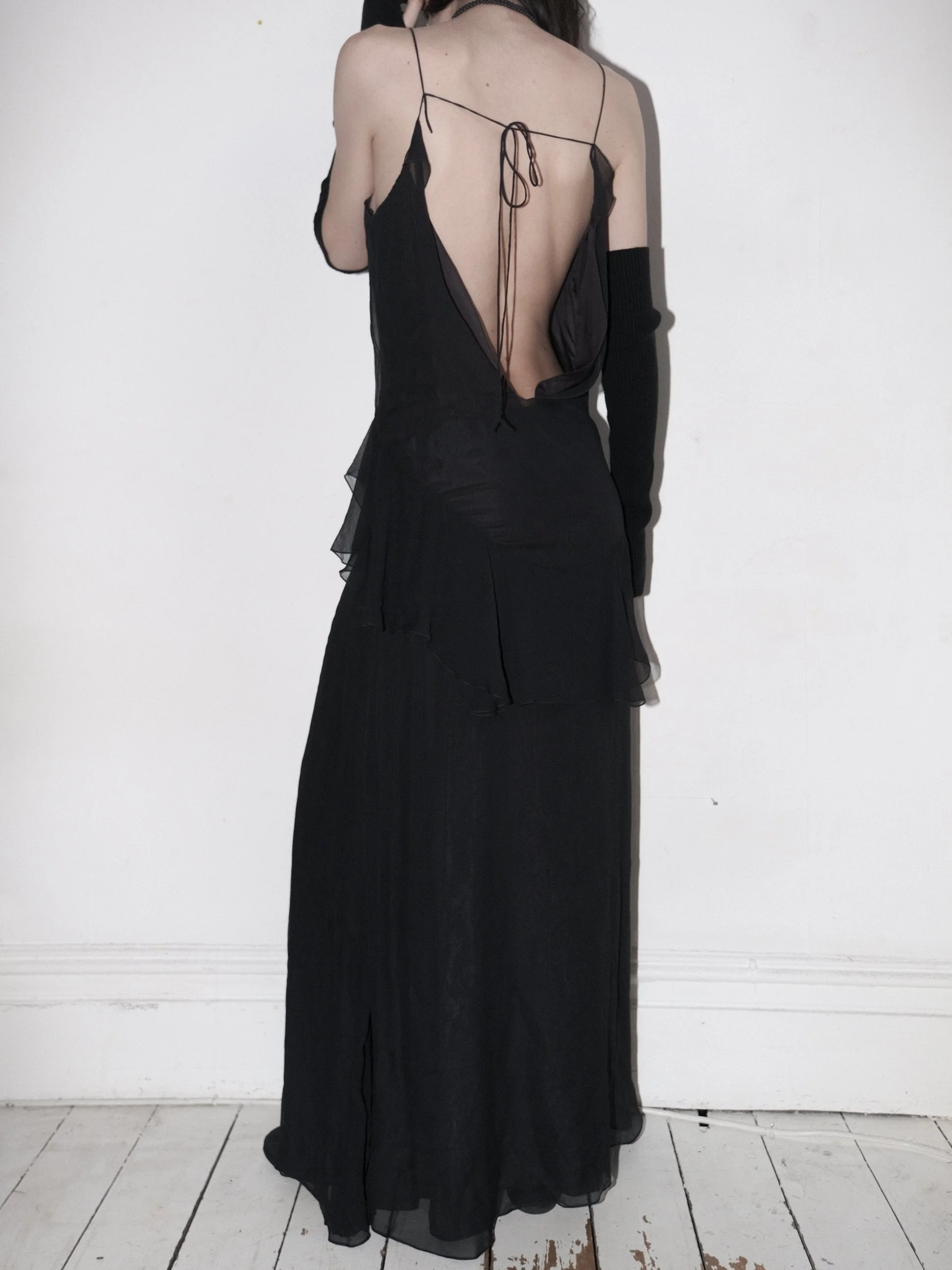 MARNI BACKLESS SILK DRESS