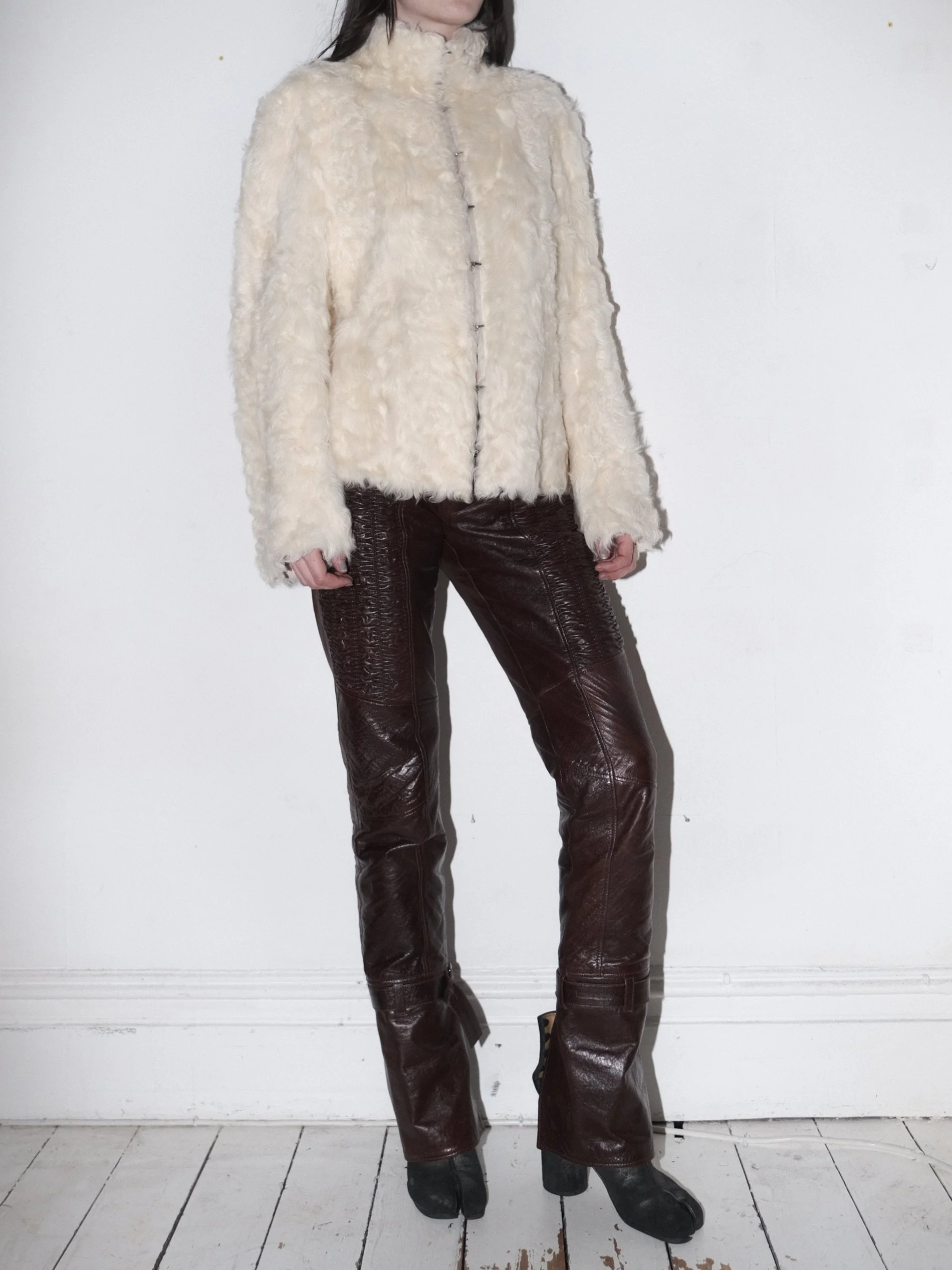 ANN DEMEULEMEESTER SHEARLING JACKET