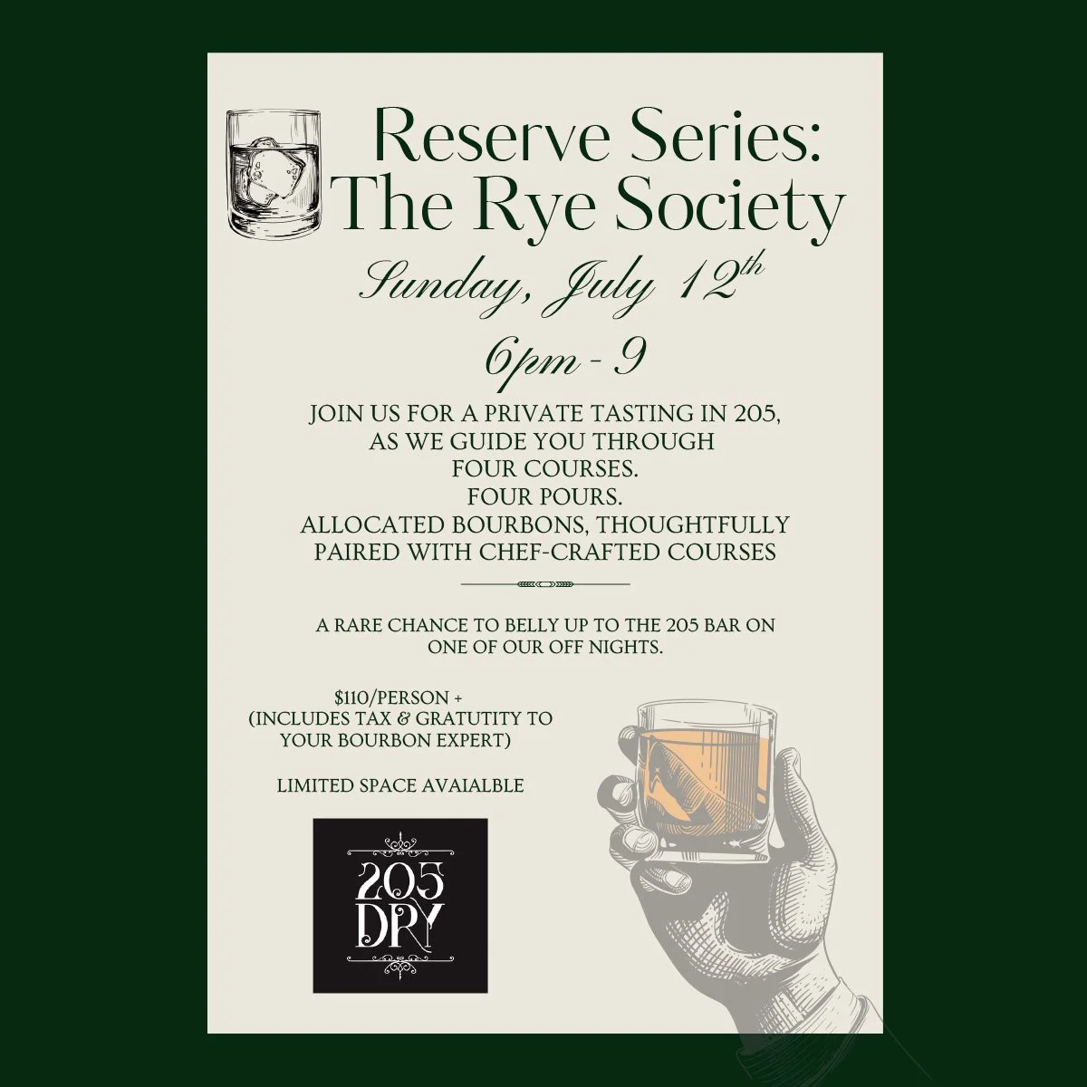 Bourbon Tasting - Taxes and Gratuity Included in Total