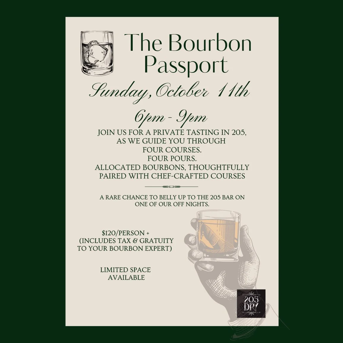 The Bourbon Passport - Taxes and Gratuity Included in Total