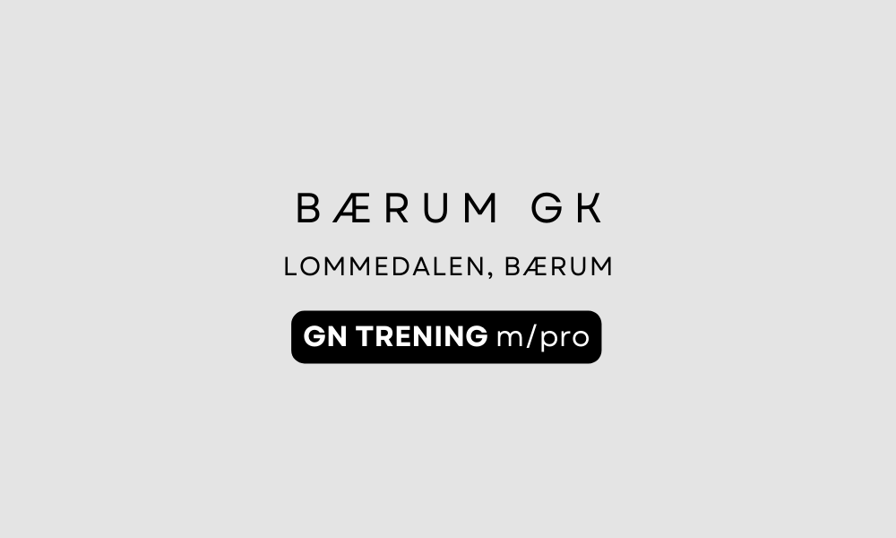 GN / Innendørstrening med pro