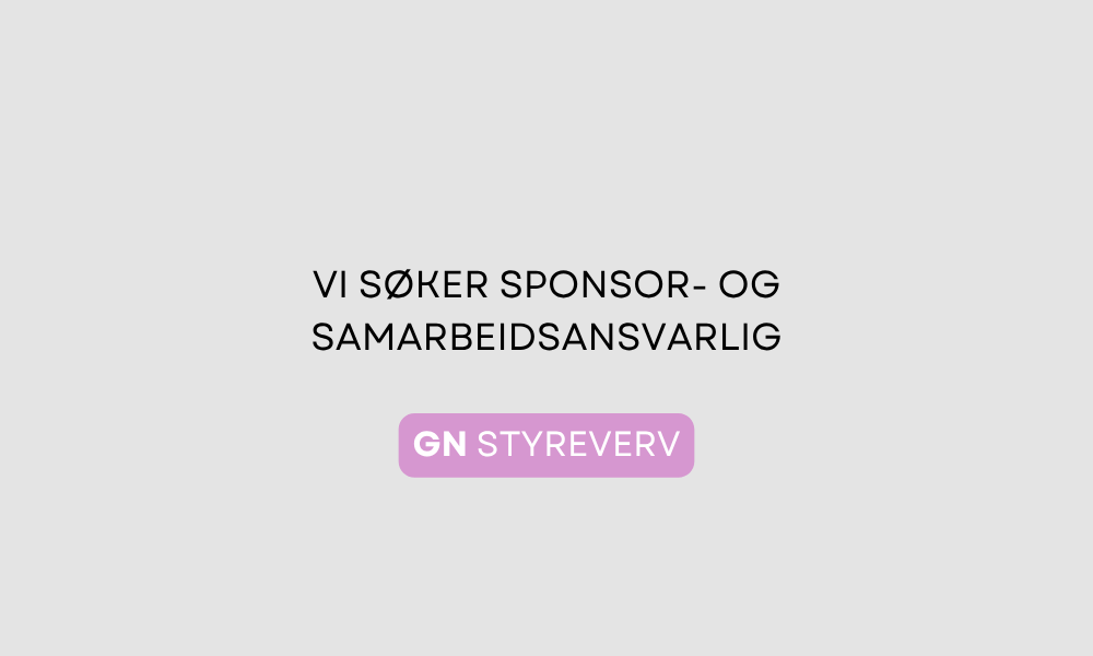 GN Styreverv - Sponsor- og samarbeidsansvarlig i GN Golf