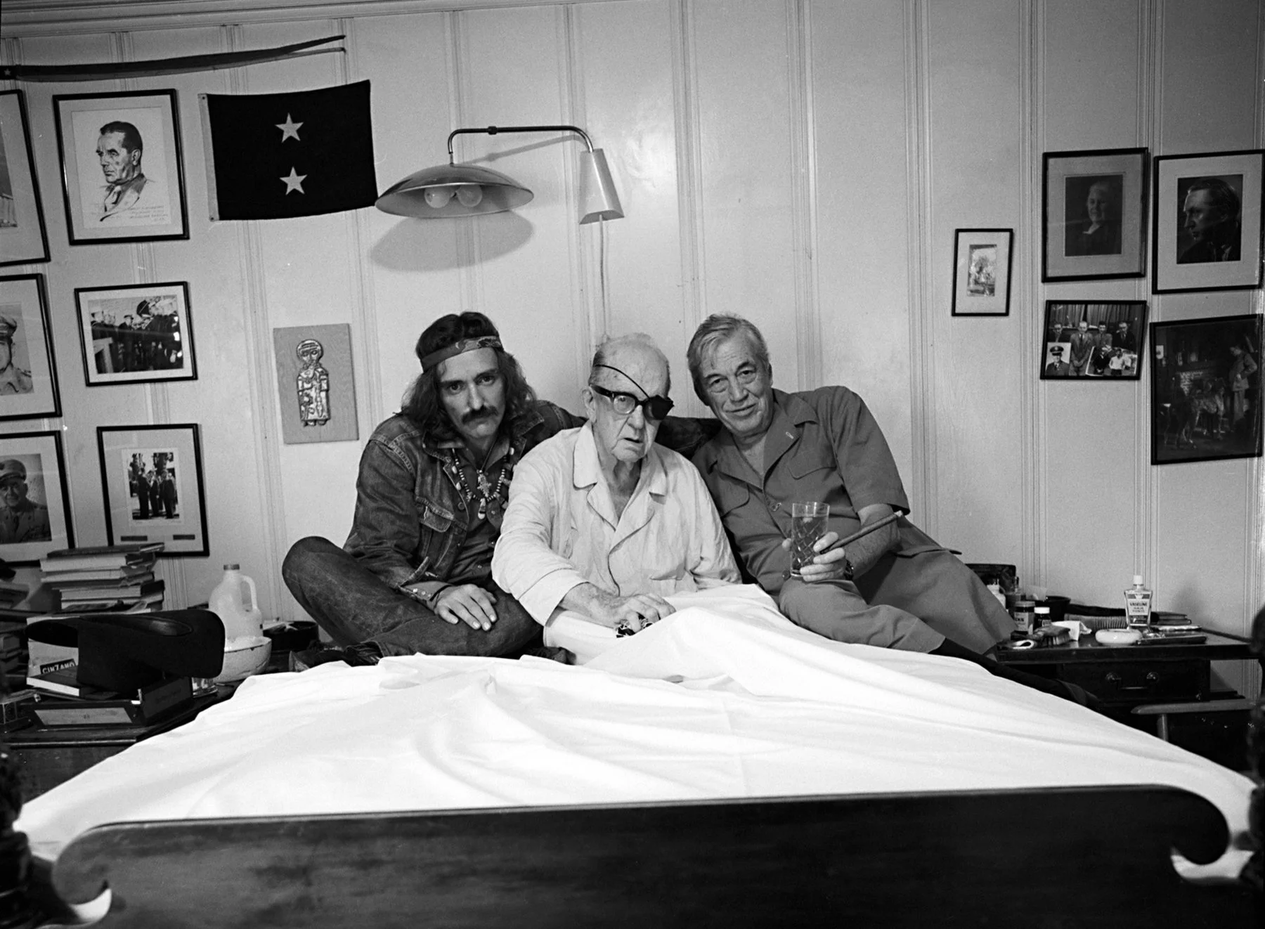 Dennis Hopper, John Ford & John Huston 1971