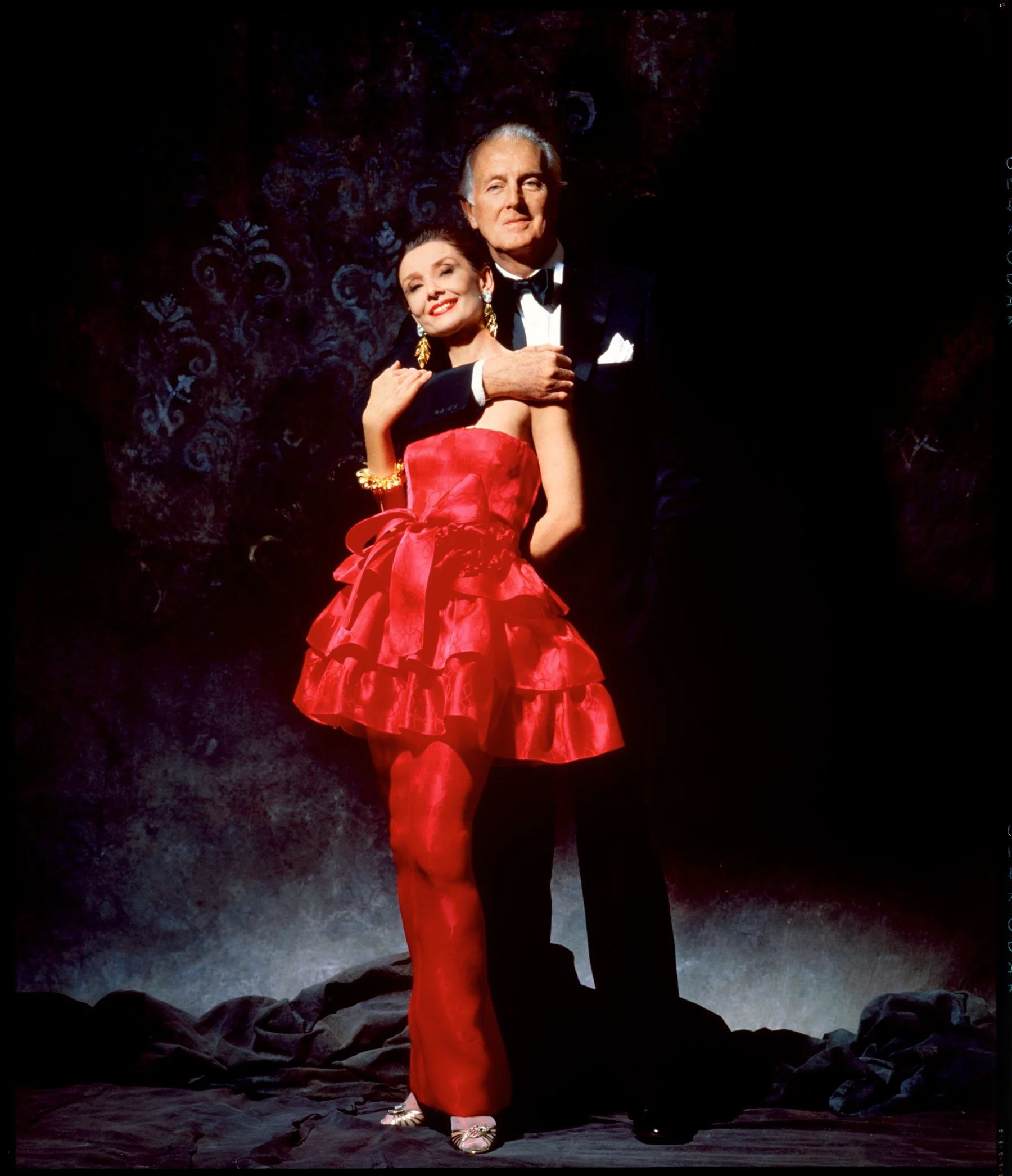 Audrey Hepburn & Hubert de Givenchy 1986