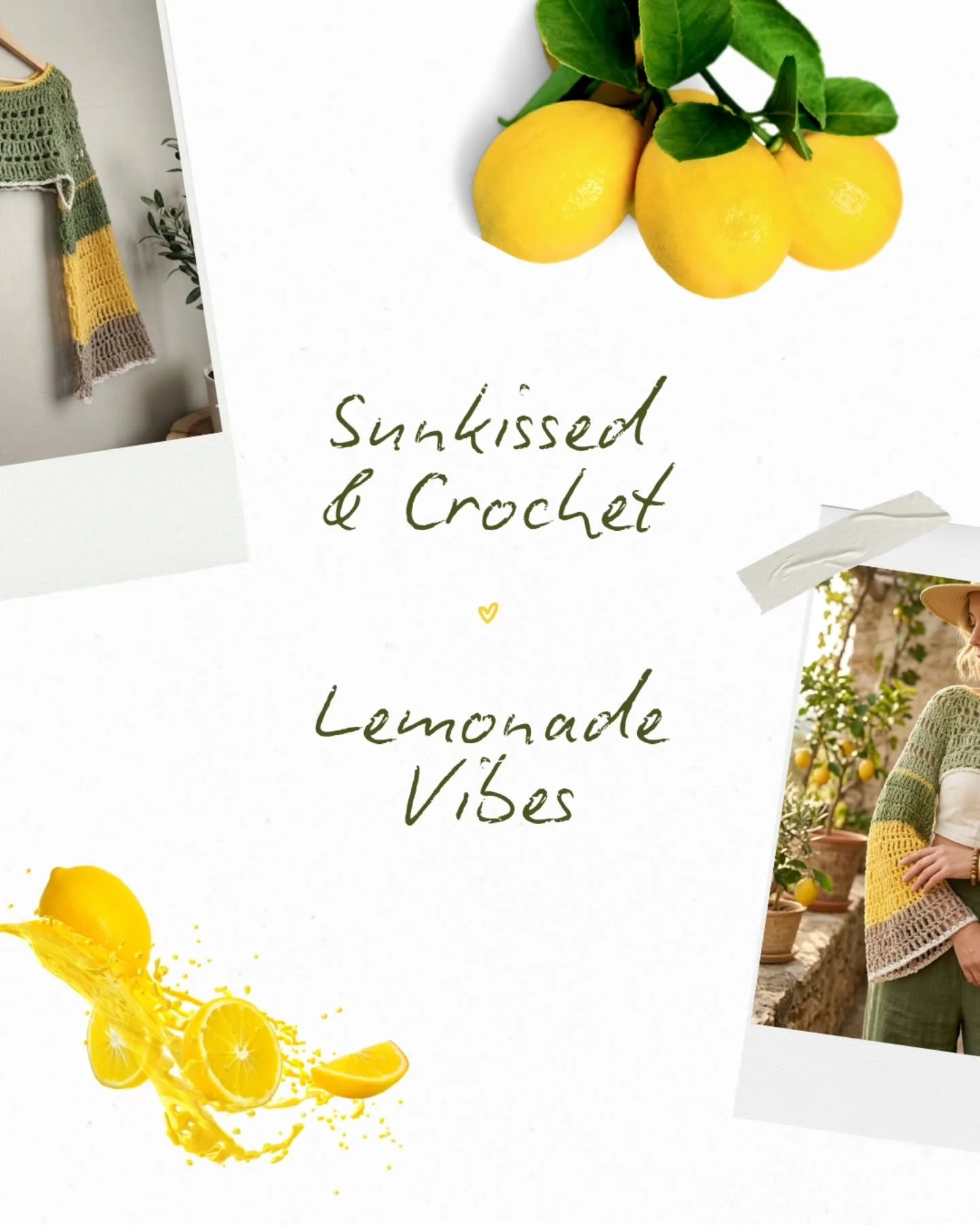 When life gives you lemons&hellip; crochet a Bell Shrug! 🍋✨

​Termin&eacute; esta pieza hoy y no puedo dejar de pensar en lo fresca y alegre que qued&oacute;. La combinaci&oacute;n del verde musgo con ese amarillo vibrante me da toda la energ&iacute