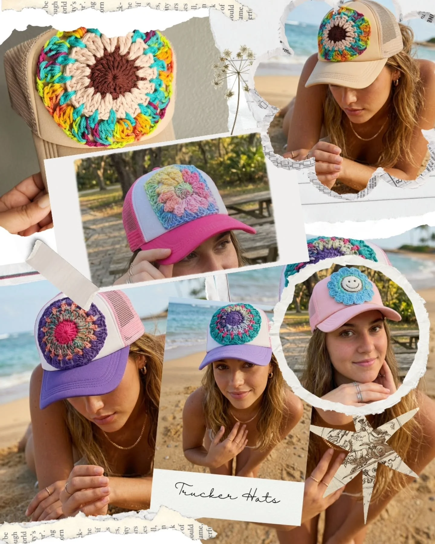 D&eacute;jame decirte que estos #truckerhats est&aacute;n de lo m&aacute;s chuler&iacute;a en pote.

Son los &uacute;nicos que me quedan. Ayer hice 3, los del granny circular.

Los estoy haciendo desde el a&ntilde;o pasado y han tenido muy buena acog