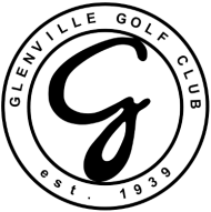 Logo of Glenville Golf Club with a large letter 'G' in the center, surrounded by the club's name and established year 1939.