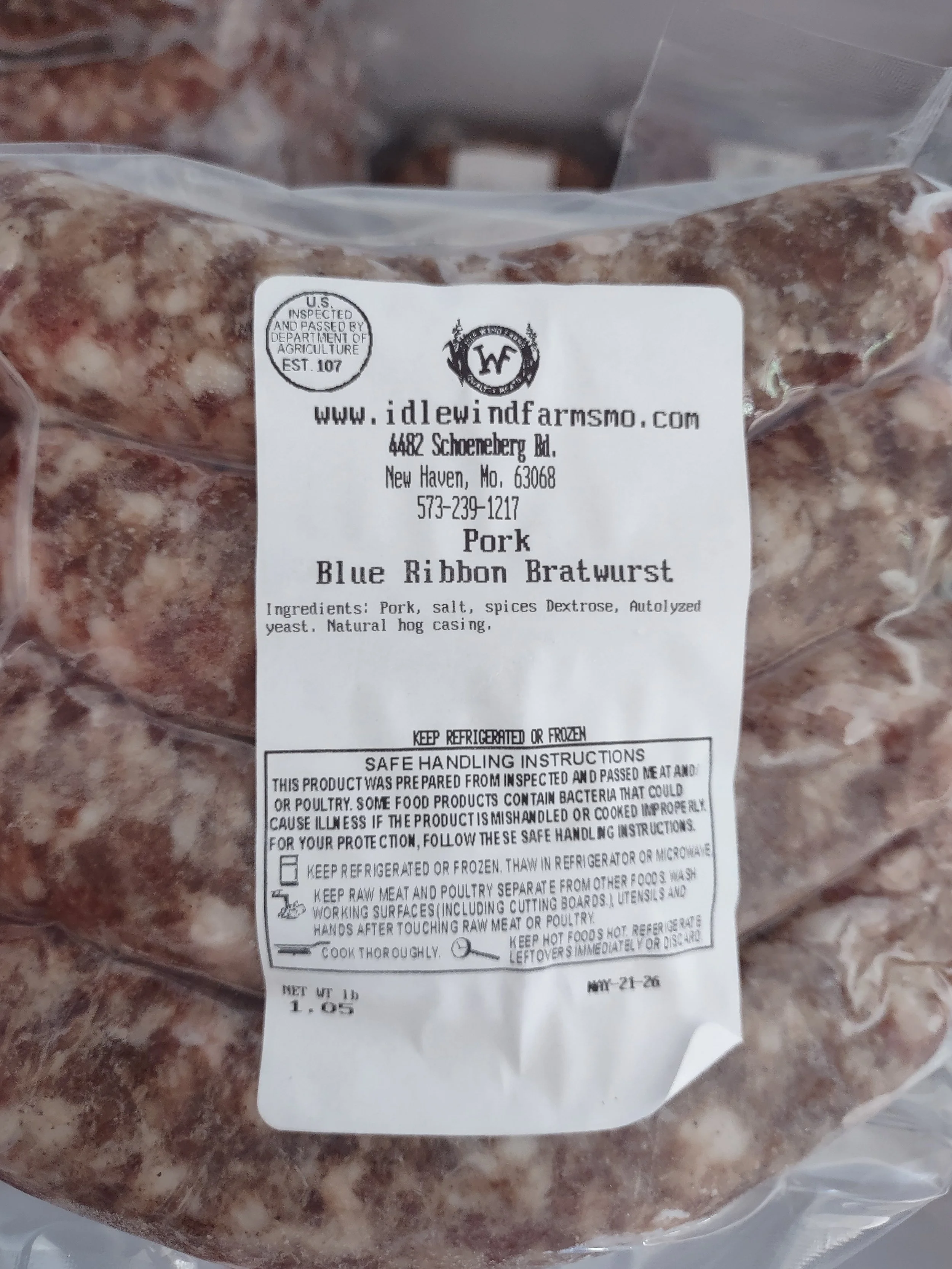 Pork Bratwurst