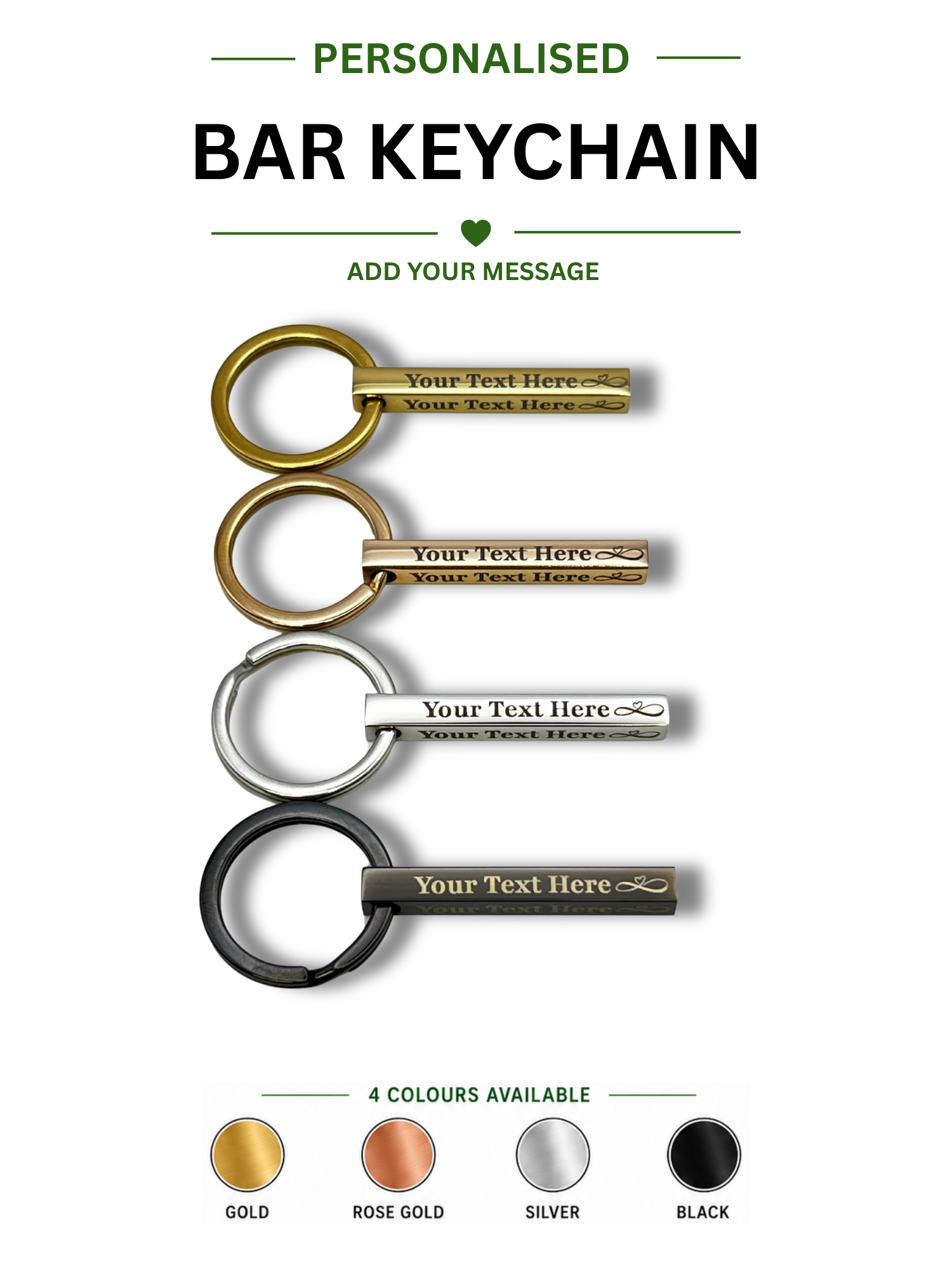 Personalised Bar Keychain