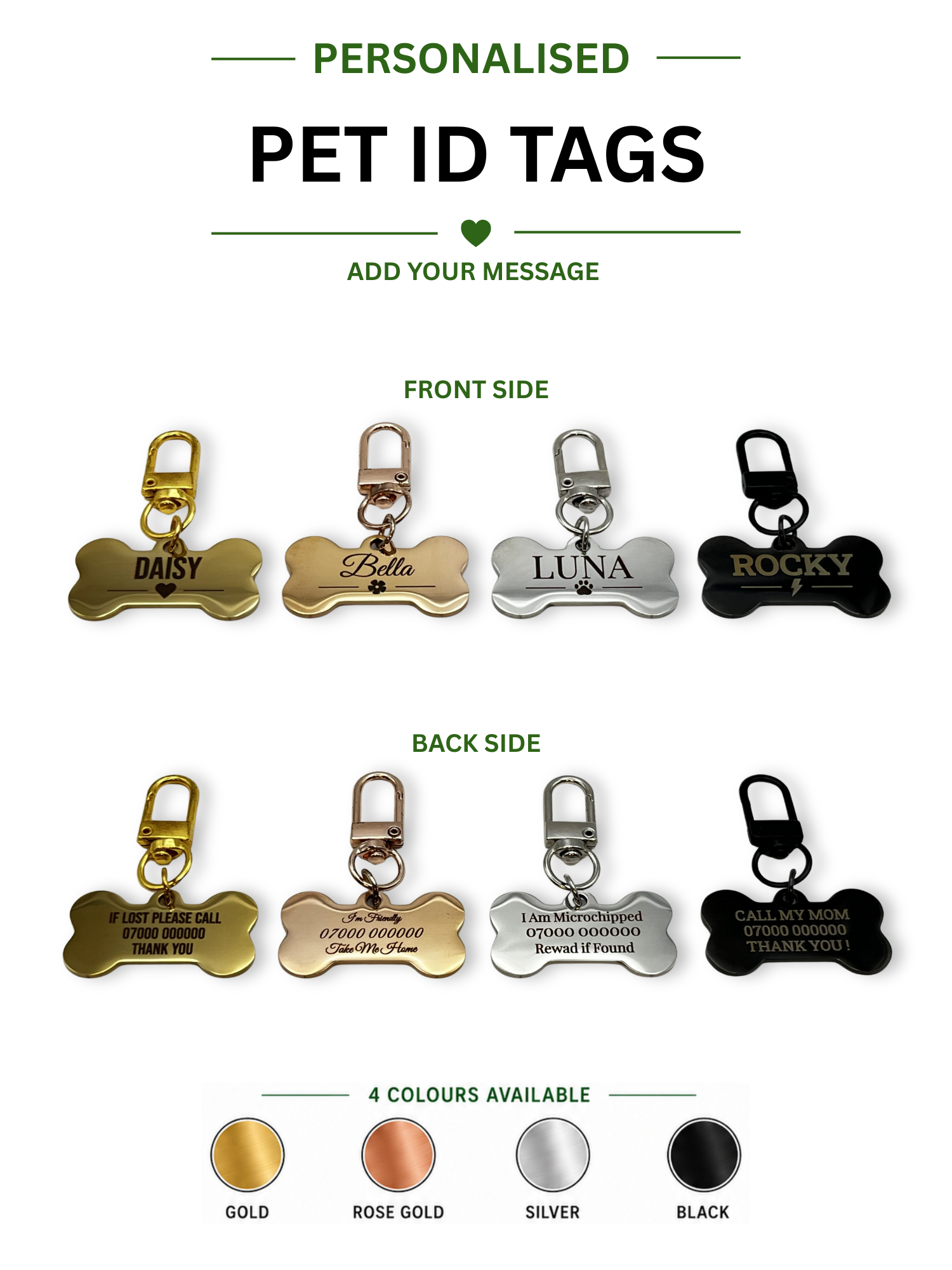 Personalised Pet ID Tag