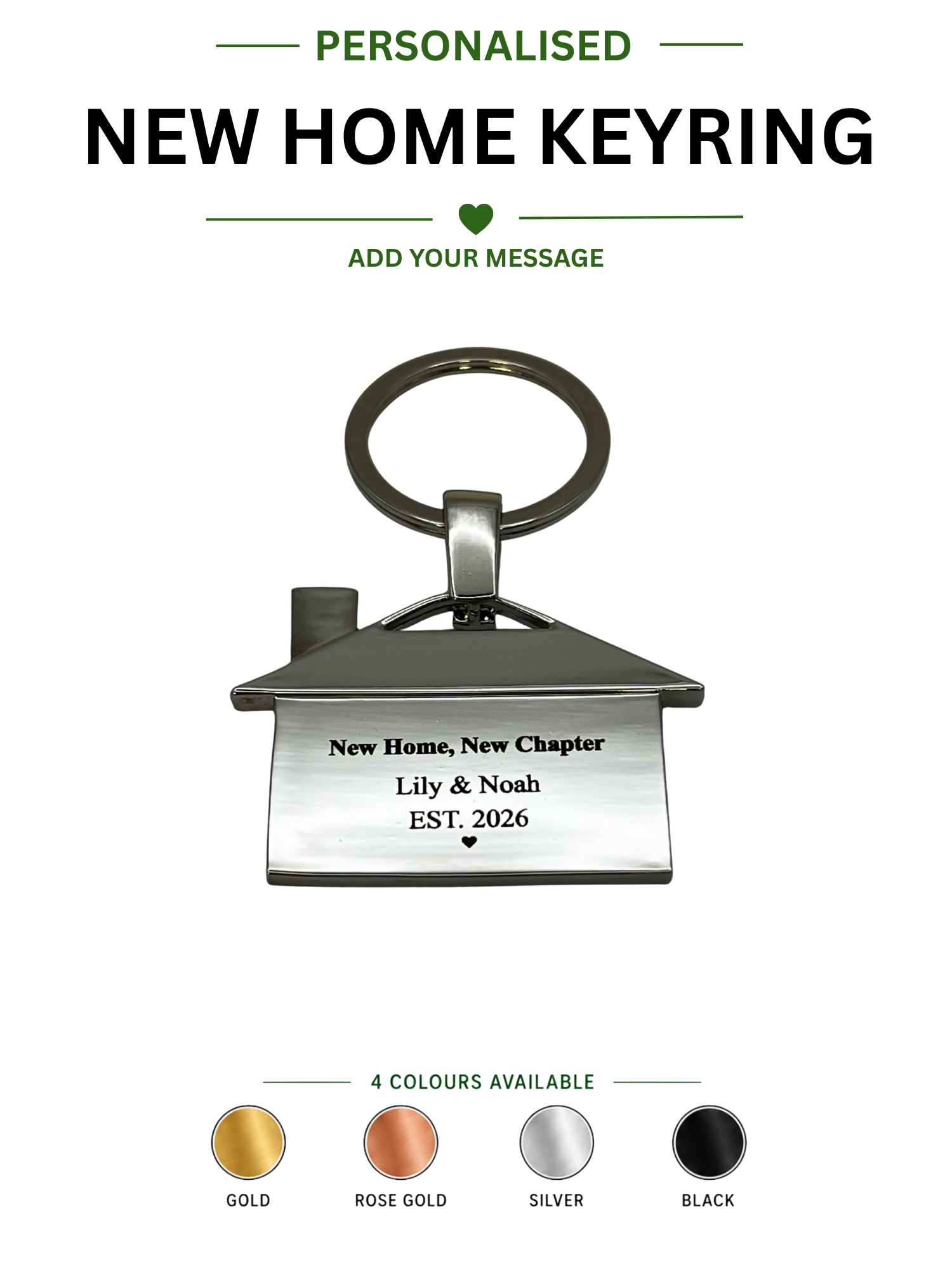 Personalised Home Keyring