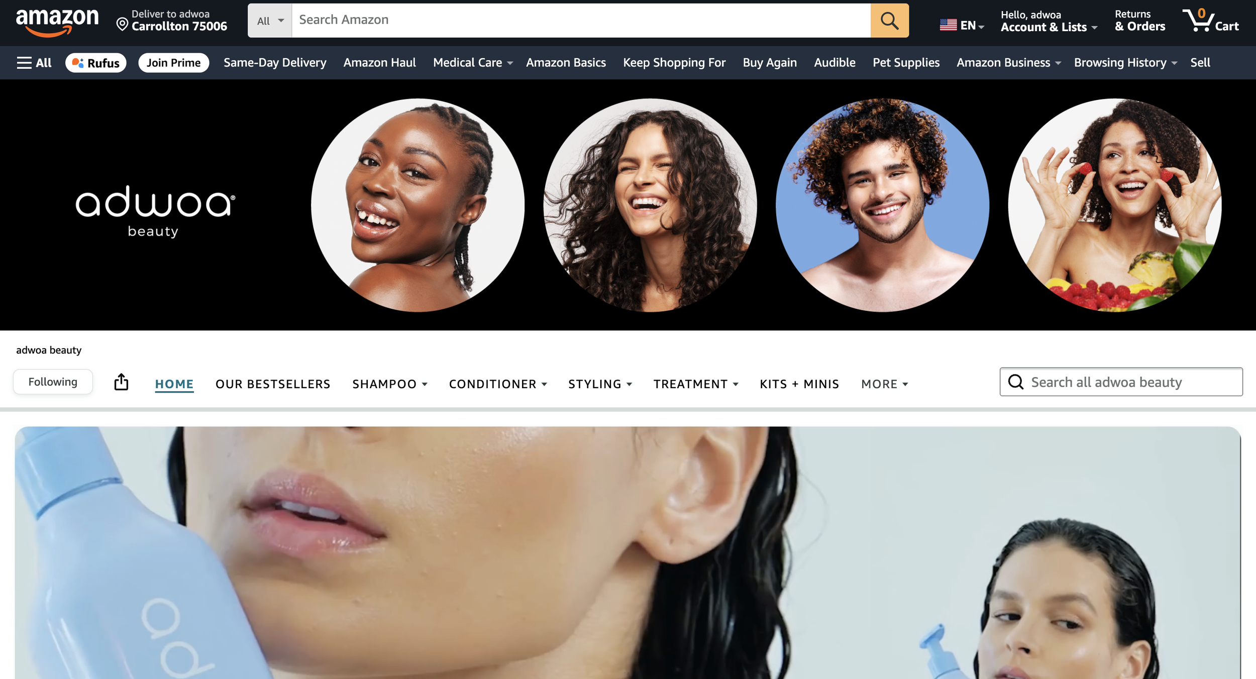 you can now shop adwoa beauty on Amazon (again!).