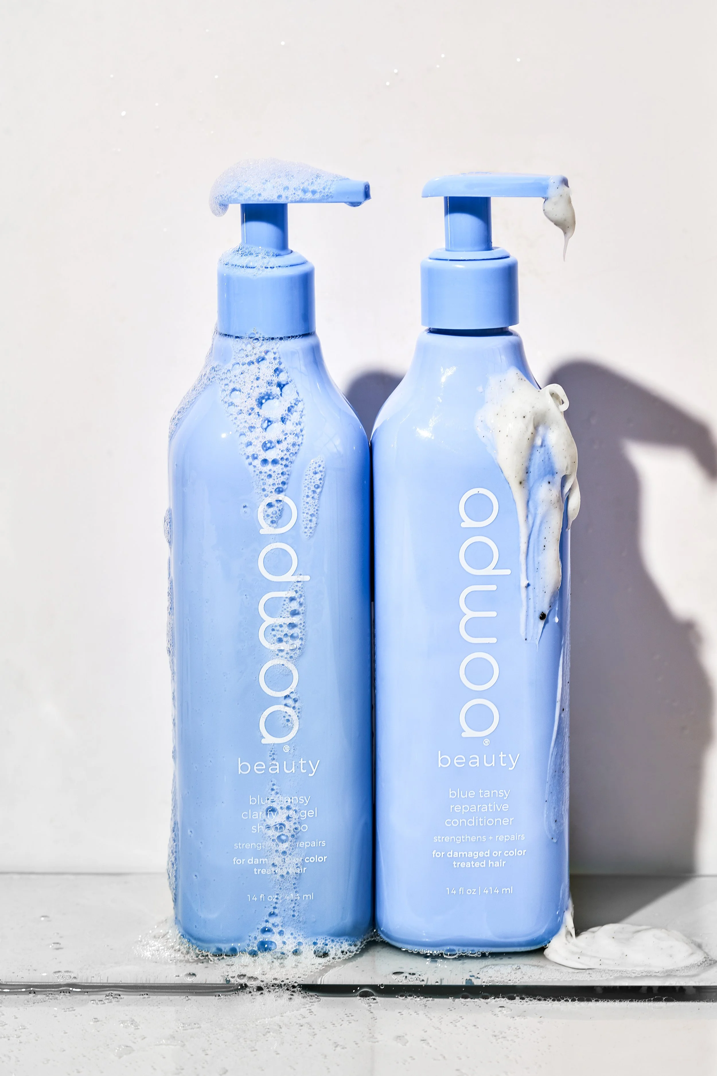 adwoa beauty blue tansy clarifying gel shampoo and reparative conditioner