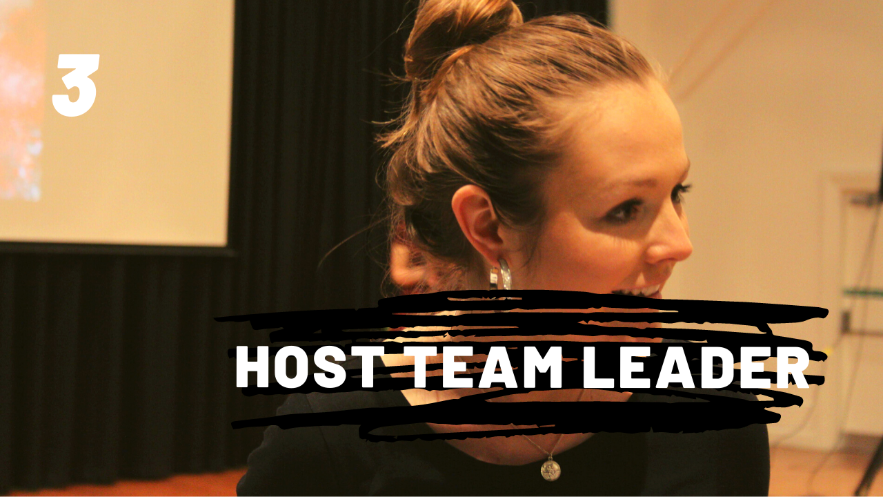 STEP 3 / Host Team leaderAfter one year of being&nbsp;on a host team, you can apply to be the host team leader. We will provide training and support for this role. This role may require your attendance of a theological training program.&nbsp;