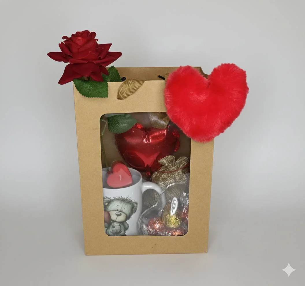 Kit "Amor en el Aire" | Envoltura de Regalo Premium en Bolsa Kraft