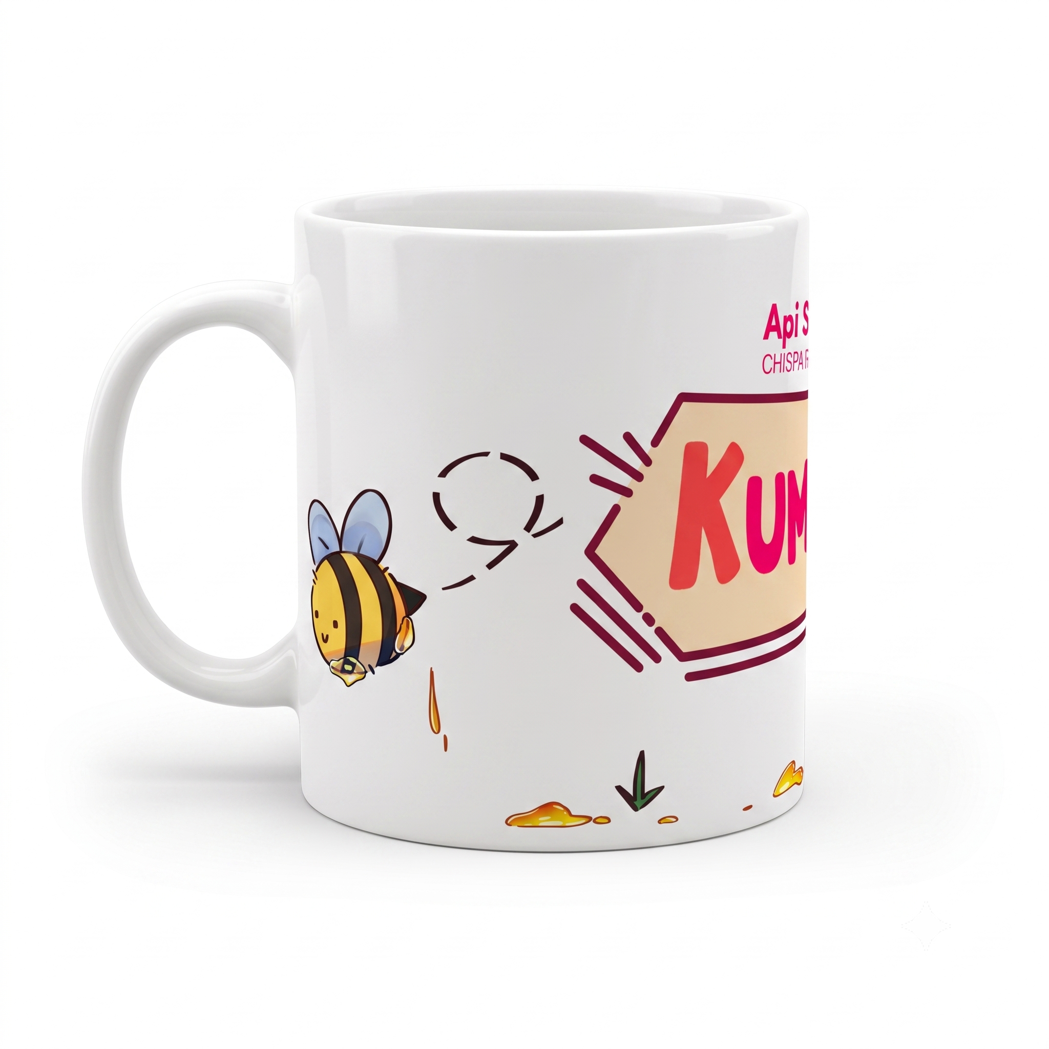 Taza KumaCon | Edición Especial 2026 | Taza 11oz (Blanca y Esmerilada)