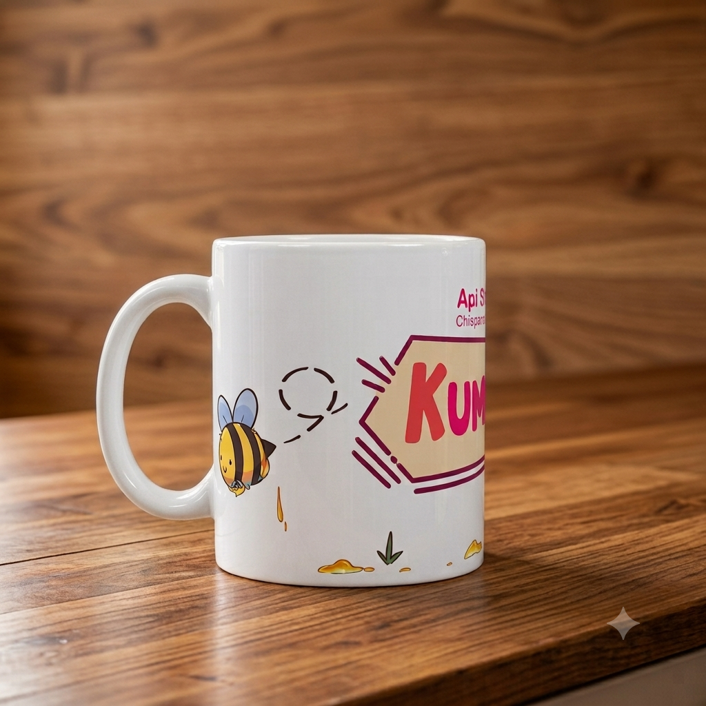 Taza KumaCon | Edición Especial 2026 | Taza 11oz (Blanca y Esmerilada)