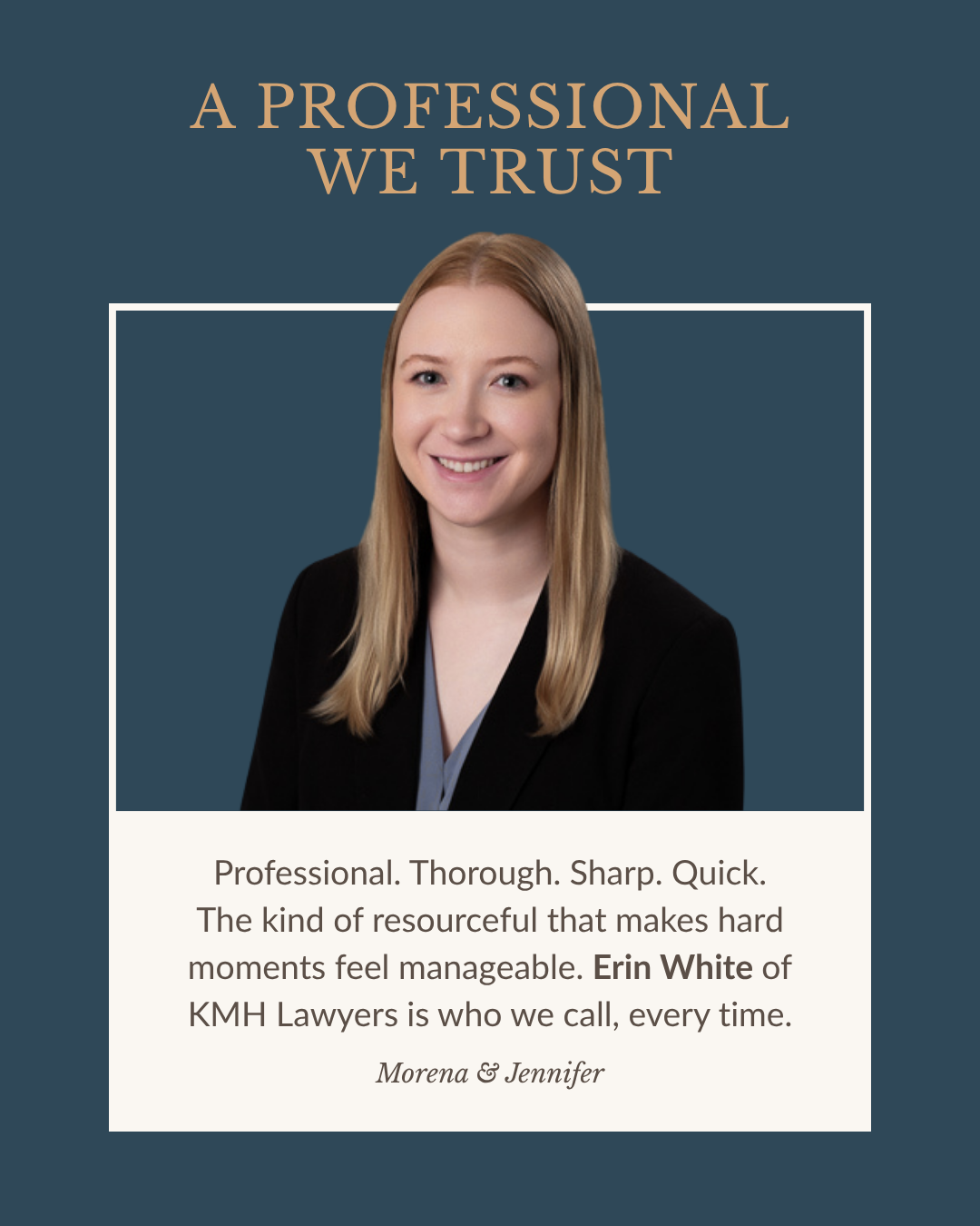 The Lawyer We Call First