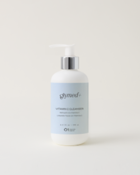 Glymed Plus Vitamin C Cleanser bottle with pump dispenser