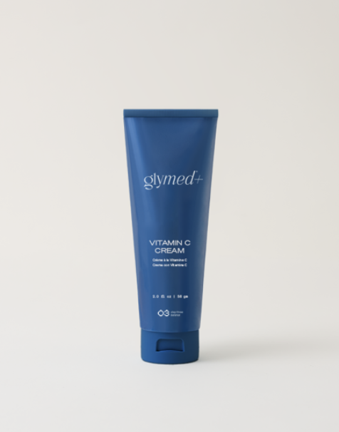Glymed Plus Vitamin C Cream tube on a light background