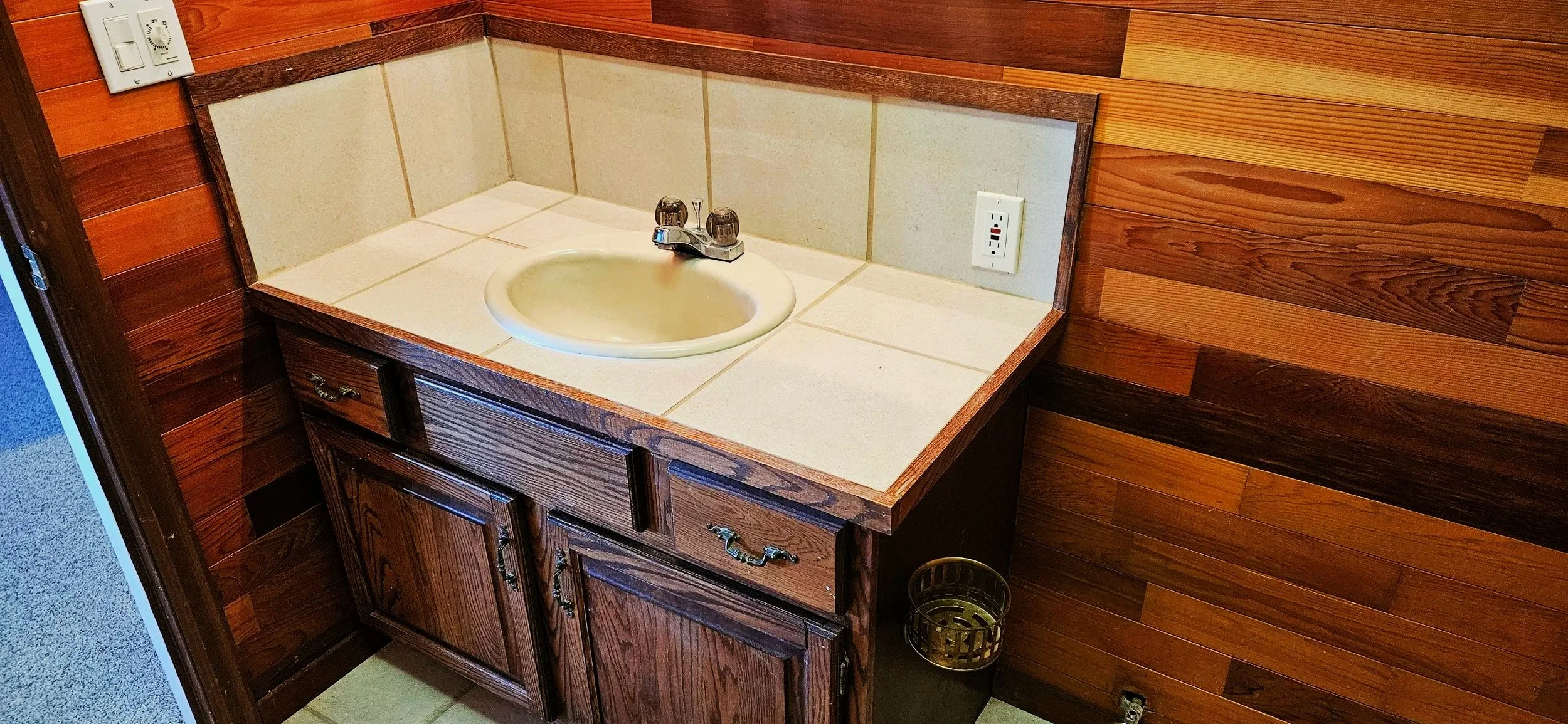 Custom Vanity countertop install