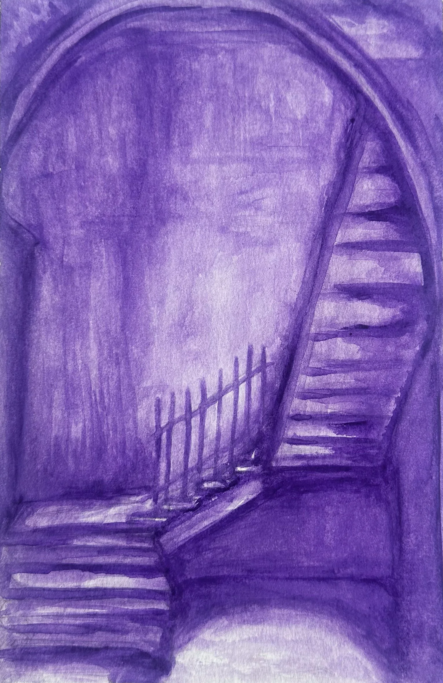 Purple Stairwell