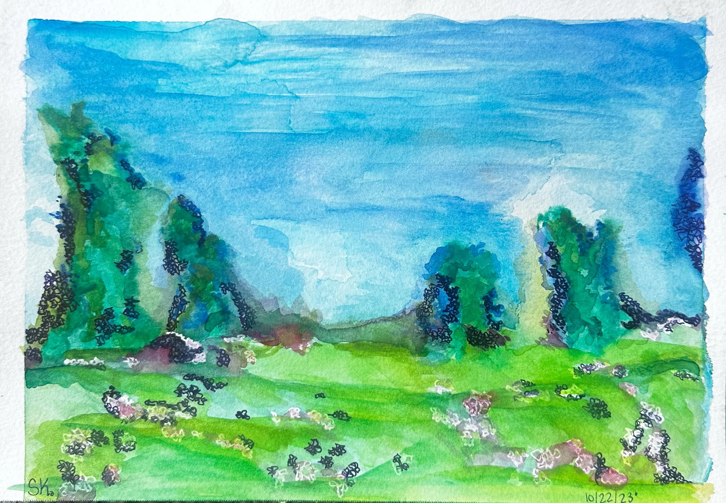 Water Color Landscape