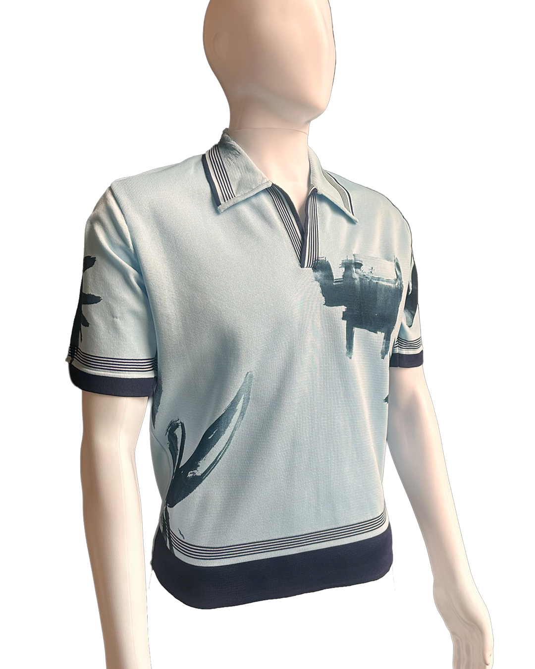 Navy on Blue Polo